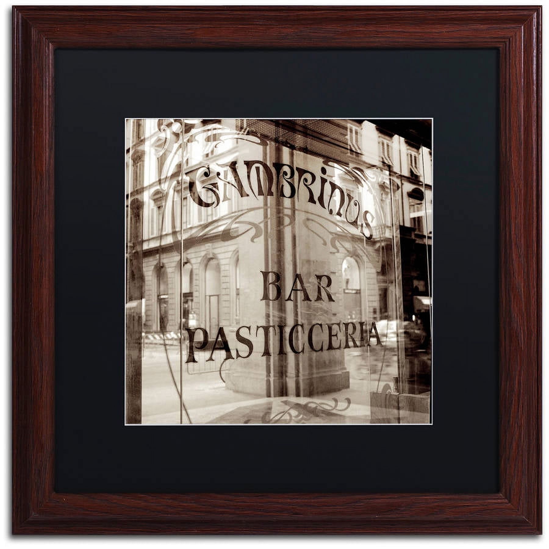 Trademark Fine Art "Firenze V" Canvas Art by Alan Blaustein, Black Matte, Wood Frame