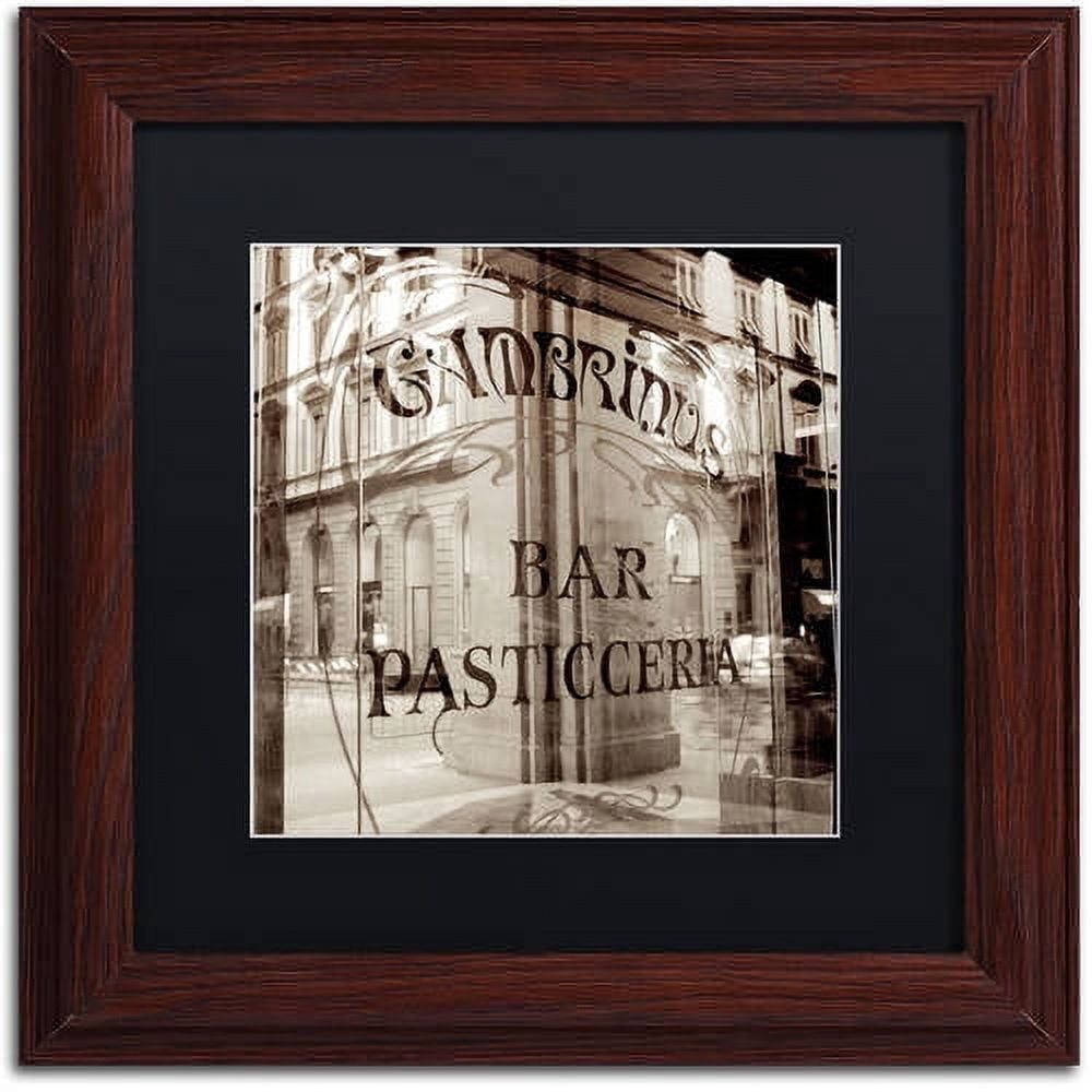 Trademark Fine Art "Firenze V" Canvas Art by Alan Blaustein, Black Matte, Wood Frame