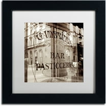 Trademark Fine Art "Firenze V" Canvas Art by Alan Blaustein, White Matte, Black Frame