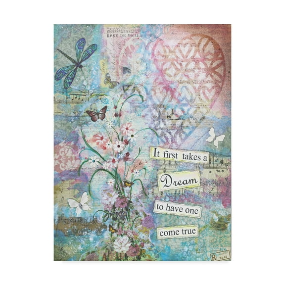 Trademark Fine Art 'First Dream' Canvas Art by Let Your Art Soar
