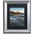 thumbnail image 1 of Trademark Fine Art 'First Rays' Canvas Art by Mathieu Rivrin, Black Matte, Silver Frame, 1 of 1