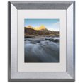 thumbnail image 1 of Trademark Fine Art 'First Rays' Canvas Art by Mathieu Rivrin, White Matte, Silver Frame, 1 of 4