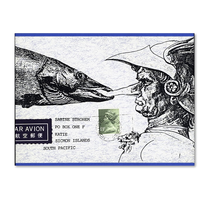 Trademark Fine Art 'Fish Nose' Canvas Art by Nick Bantock