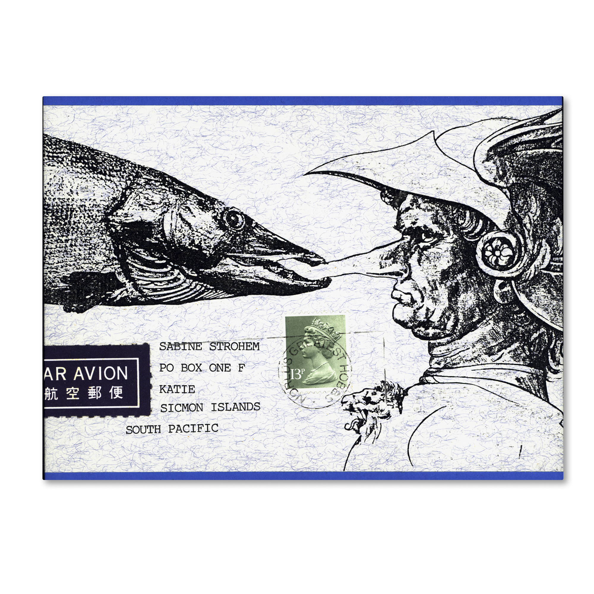 Trademark Fine Art 'Fish Nose' Canvas Art by Nick Bantock