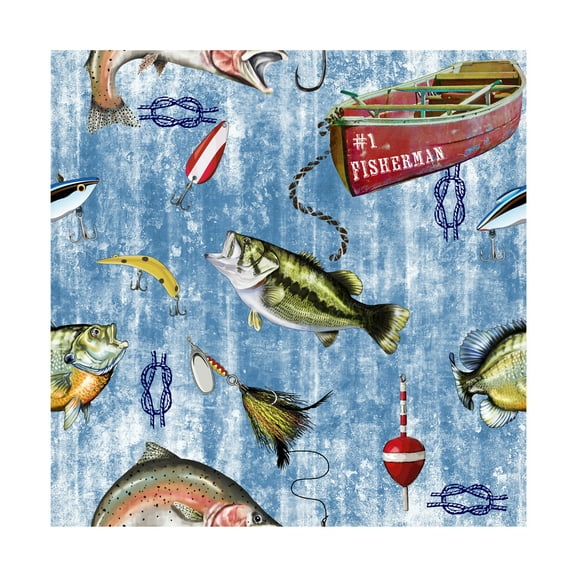 Trademark Fine Art Jean Plout Fisherman 2 Canvas Wall Art - 18x18