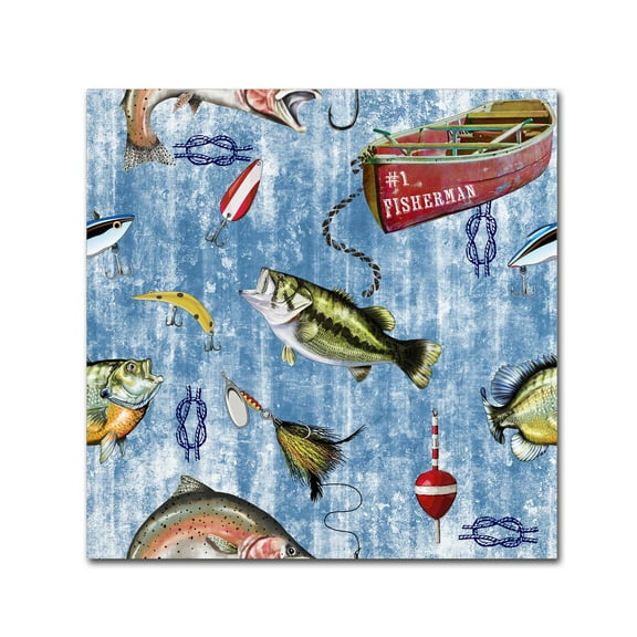 Trademark Fine Art 'Fisherman 2' Canvas Art by Jean Plout