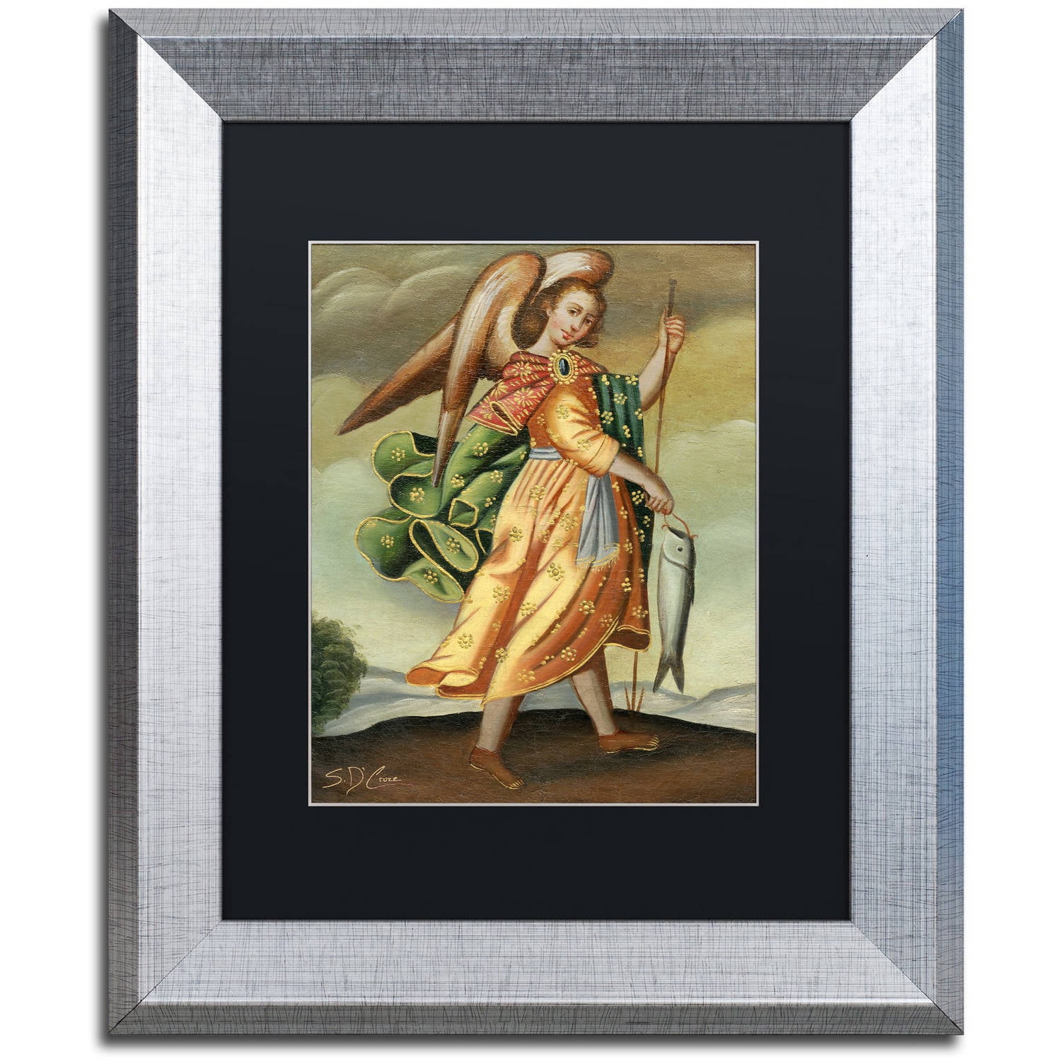 Trademark Fine Art "Fishers of Men" Canvas Art by Masters Fine Art, Black Matte, Silver Frame