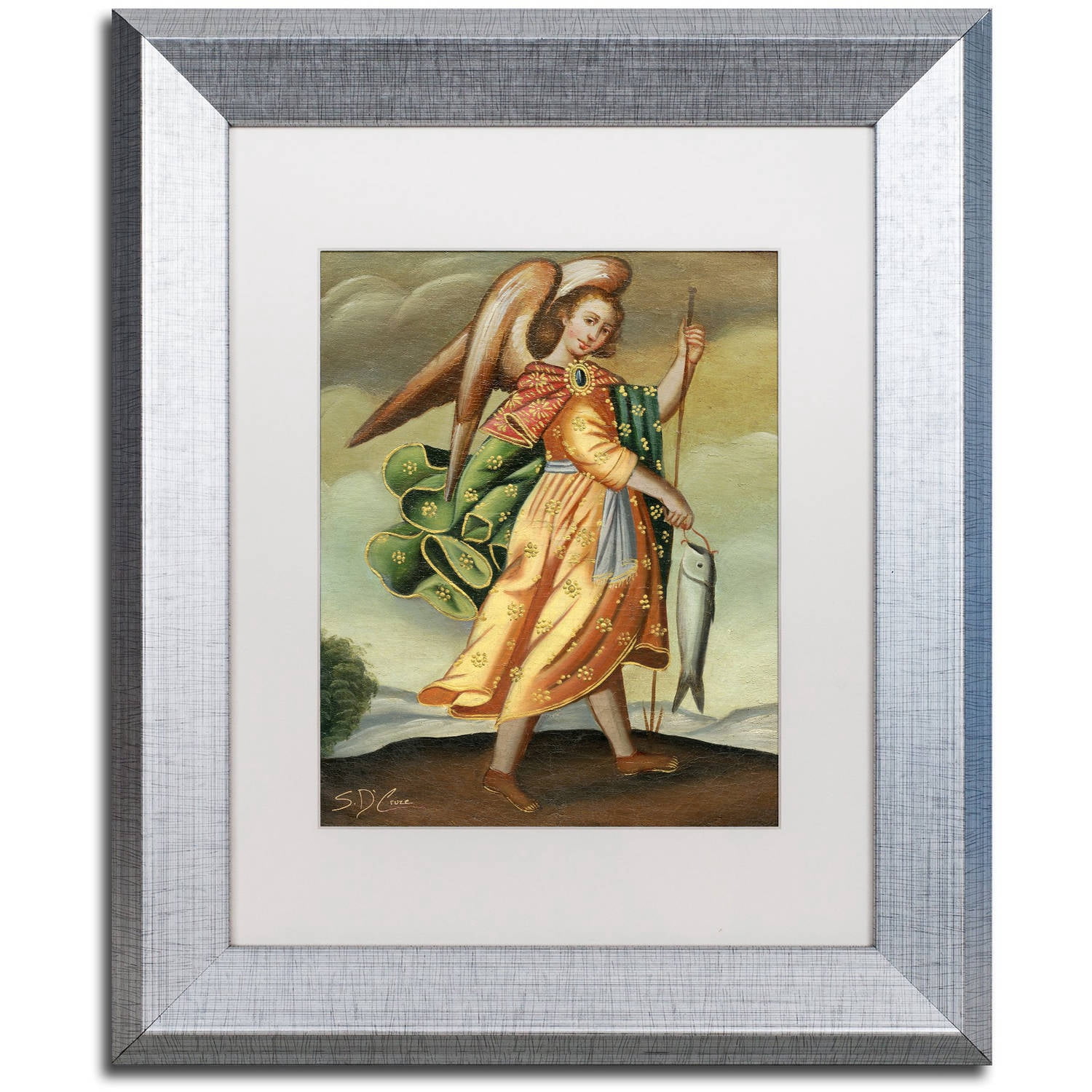 Trademark Fine Art "Fishers of Men" Canvas Art by Masters Fine Art, White Matte, Silver Frame