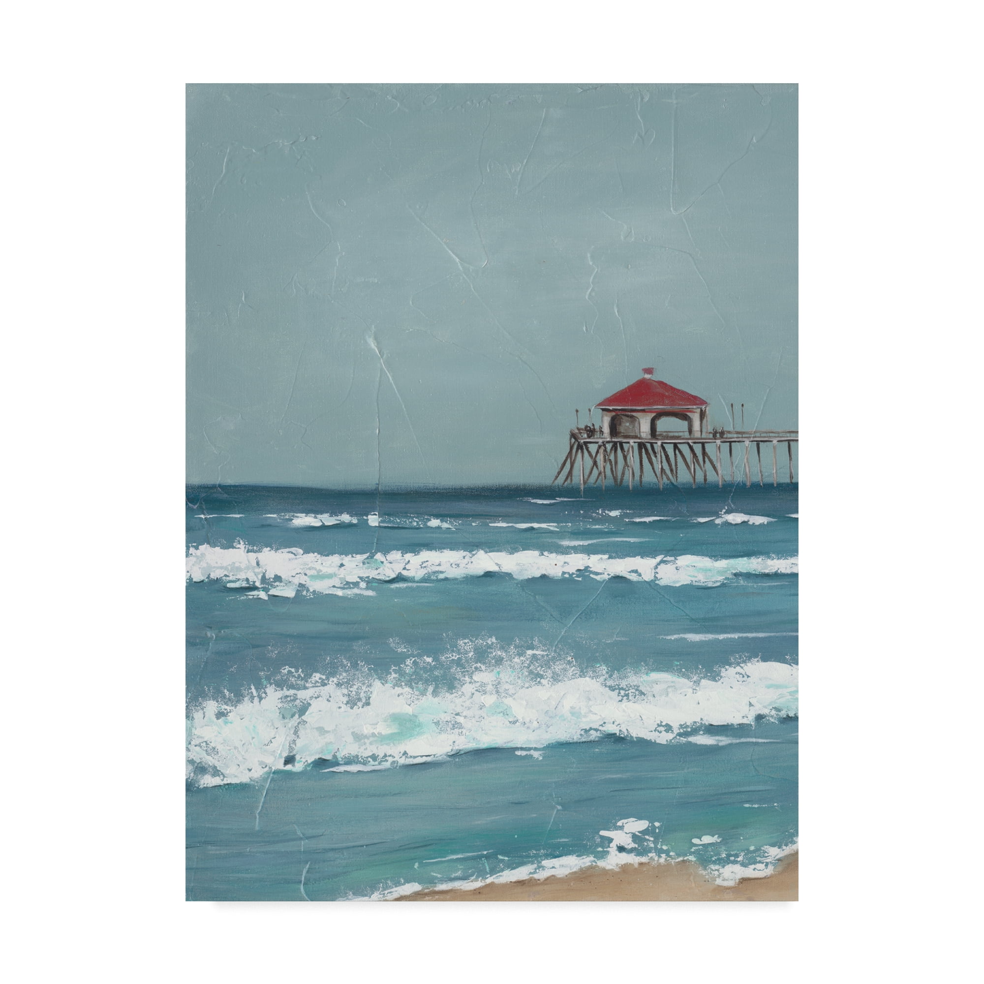 Trademark Fine Art 'Fishing Pier Diptych I' Canvas Art by Jade Reynolds