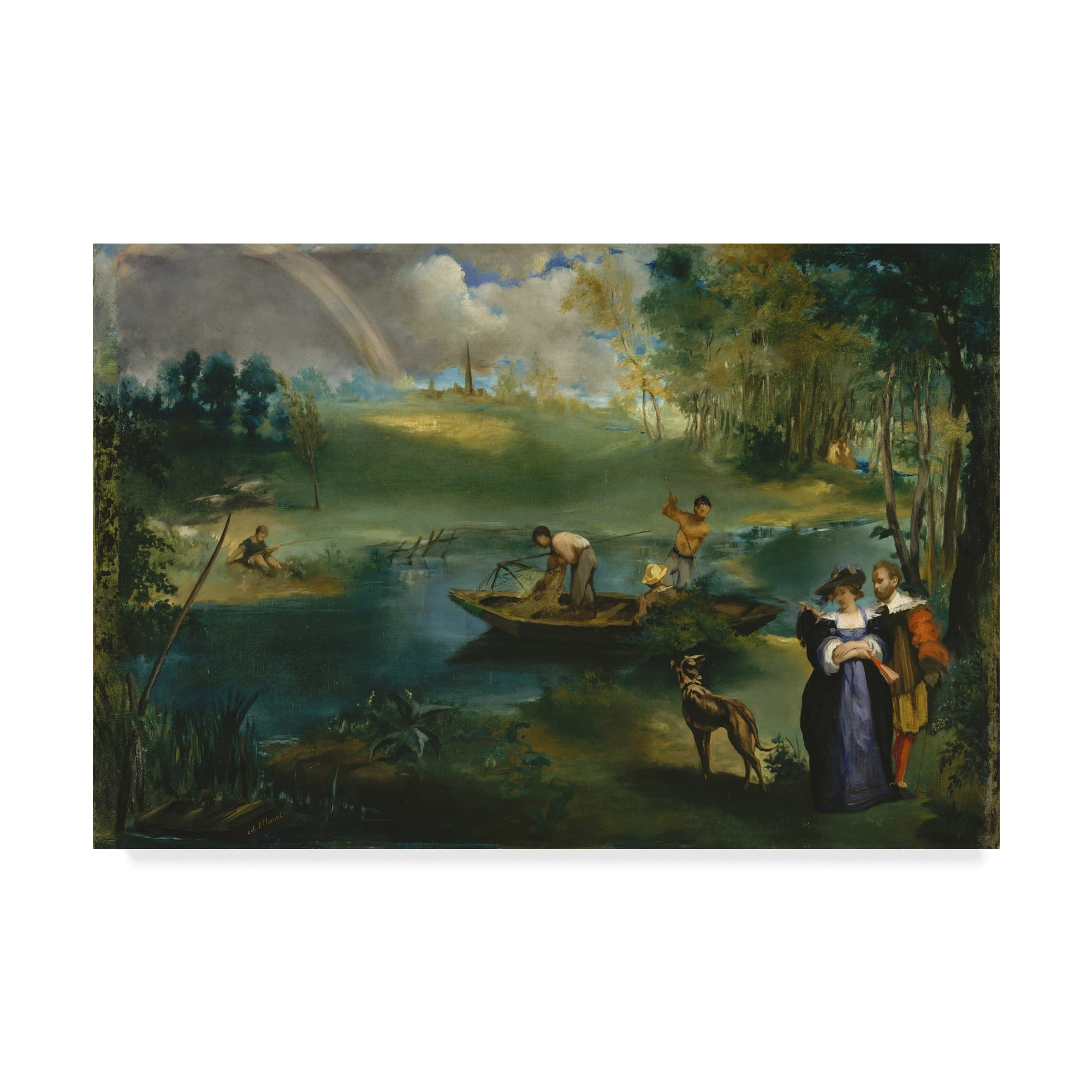 Trademark Fine Art 'Fishing, c.1862-63' Canvas Art by Edouard Manet