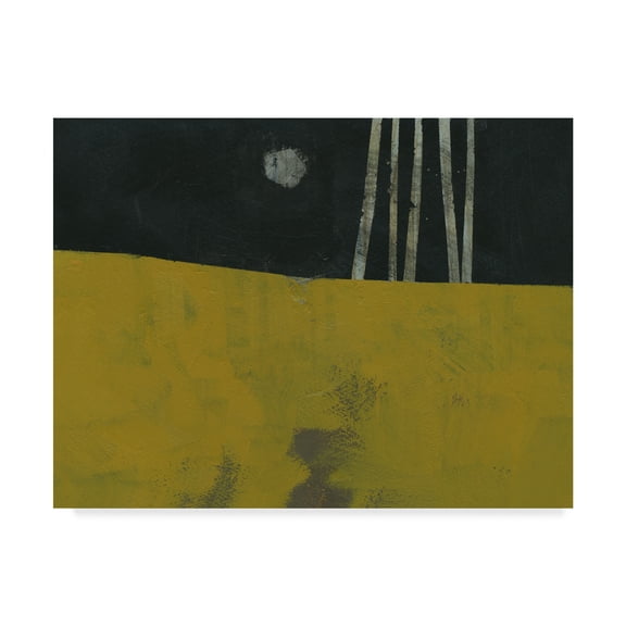 Trademark Fine Art 'Five Trunks and the Moon' Canvas Art by Paul Bailey