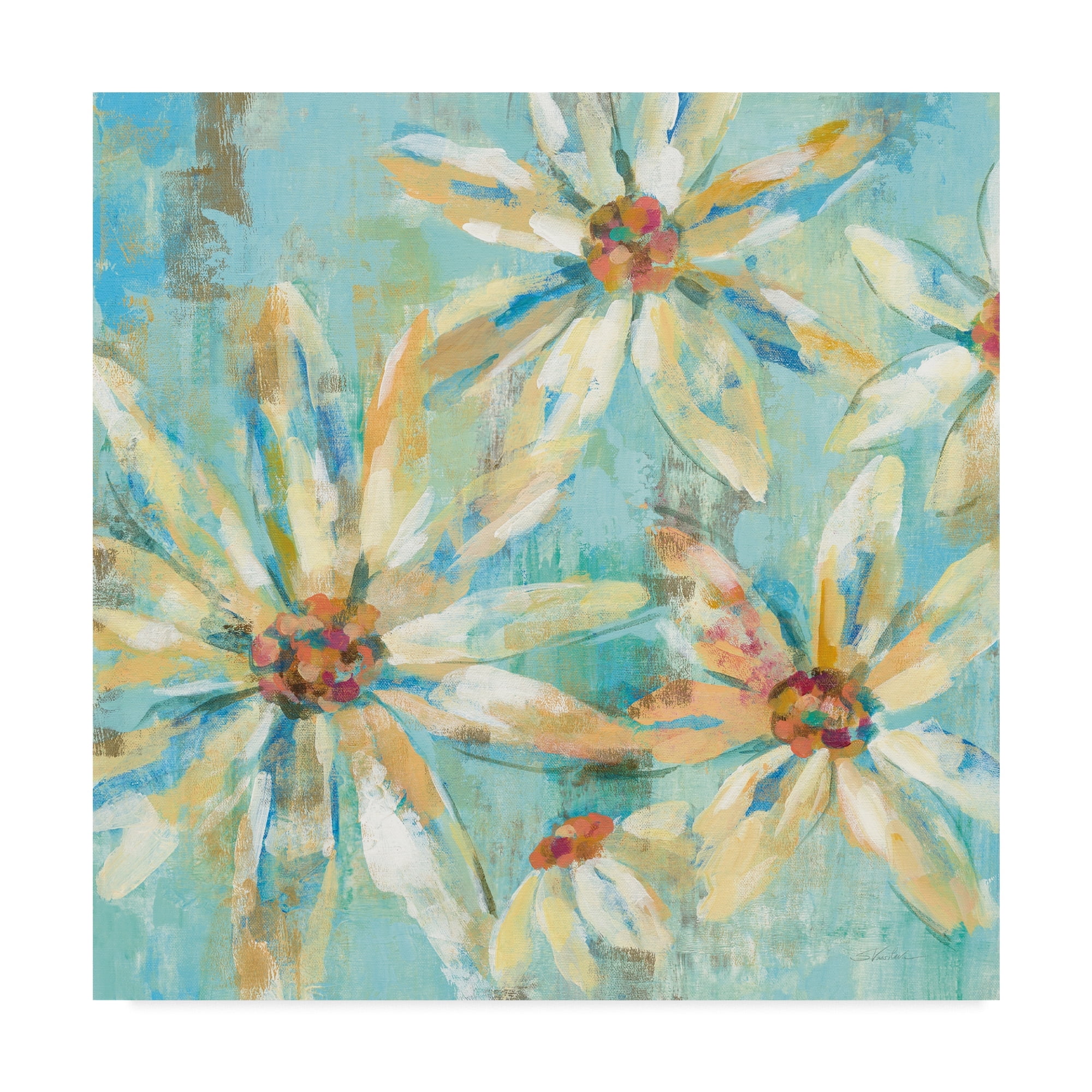 Trademark Fine Art 'Fjord Floral I' Canvas Art by Silvia Vassileva