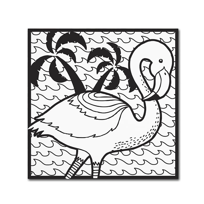 Trademark Fine Art "Flamingo" Canvas Art by Hello Angel