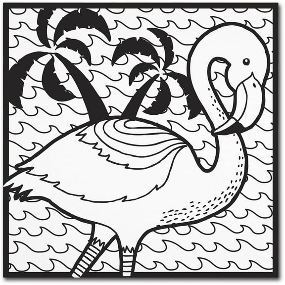 Trademark Fine Art "Flamingo" Canvas Art by Hello Angel