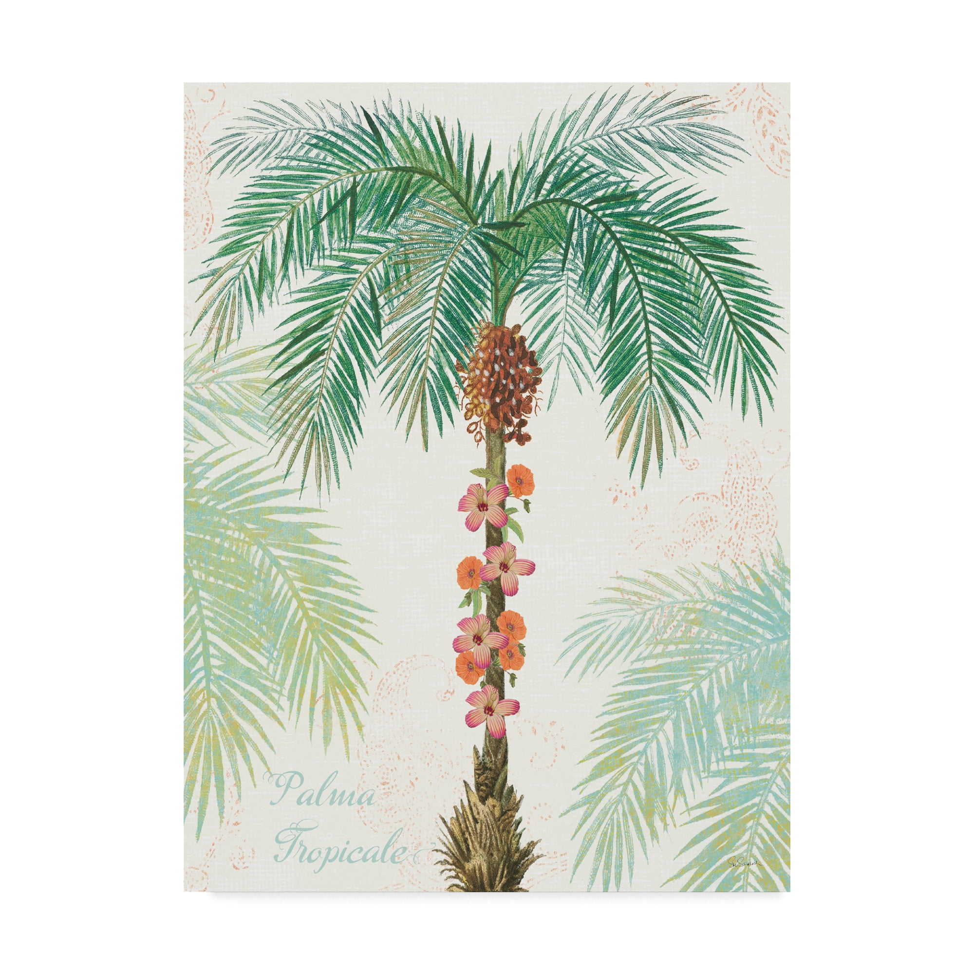Trademark Fine Art 'Flamingo Tropicale III' Canvas Art by Sue Schlabach
