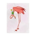 thumbnail image 1 of Trademark Fine Art 'Flamingo and Cocktail 1' Canvas Art by Fab Funky, 1 of 3