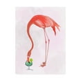 thumbnail image 1 of Trademark Fine Art 'Flamingo and Cocktail 2' Canvas Art by Fab Funky, 1 of 3