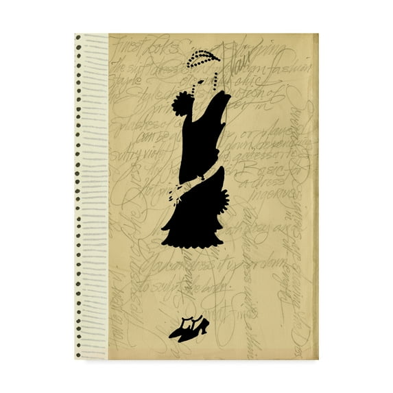 Trademark Fine Art 'Flapper Fashion III' Canvas Art by Elissa Della-Piana