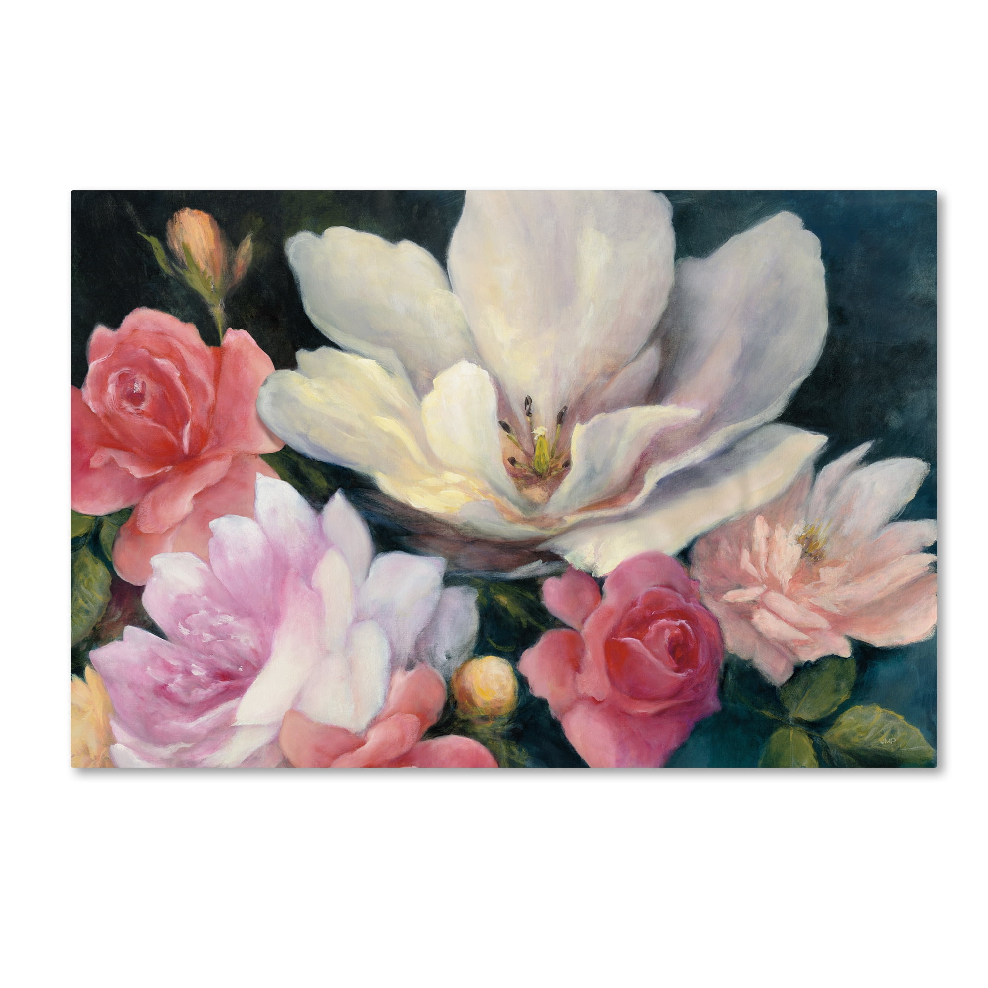 Trademark Fine Art 'Flemish Fantasy Rose Crop' Canvas Art by Julia Purinton