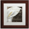 thumbnail image 1 of Trademark Fine Art "Fleurs Blanc I" Canvas Art by Color Bakery White Matte, Wood Frame, 1 of 1