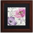 thumbnail image 1 of Trademark Fine Art "Fleurs de France I" Canvas Art by Color Bakery Black Matte, Wood Frame, 1 of 1
