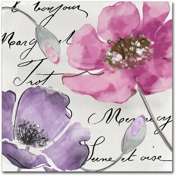 Trademark Fine Art "Fleurs de France I" Canvas Art by Color Bakery