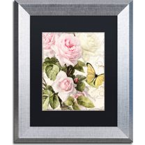 Trademark Fine Art "Flora Bella" Canvas Art by Color Bakery, Black Matte, Silver Frame