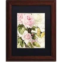 Trademark Fine Art "Flora Bella" Canvas Art by Color Bakery, Black Matte, Wood Frame