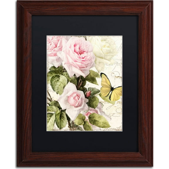 Trademark Fine Art "Flora Bella" Canvas Art by Color Bakery, Black Matte, Wood Frame