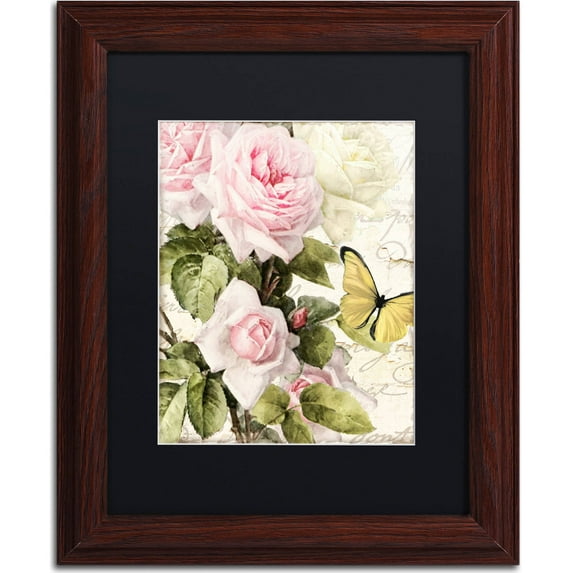 Trademark Fine Art "Flora Bella" Canvas Art by Color Bakery, Black Matte, Wood Frame