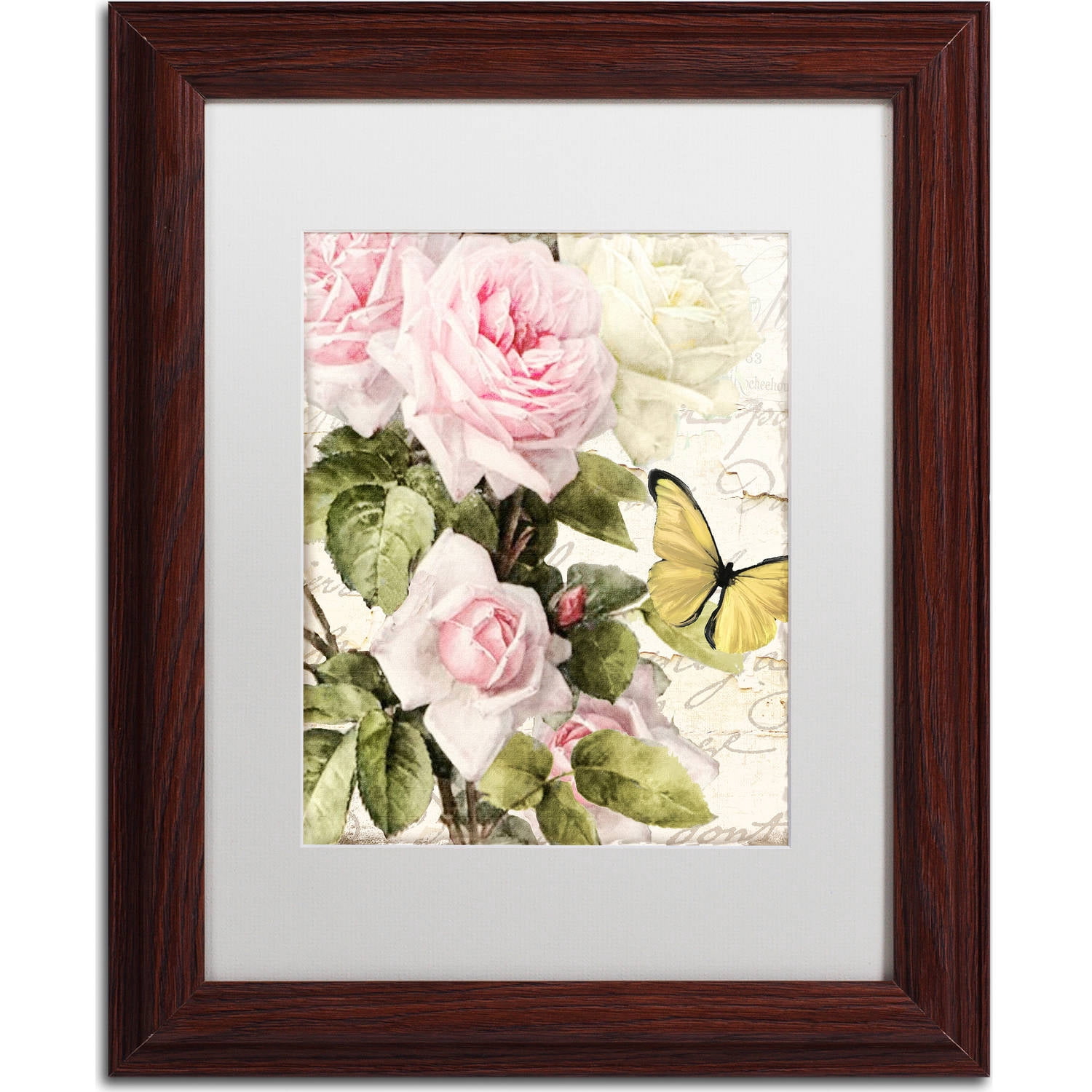 Trademark Fine Art "Flora Bella" Canvas Art by Color Bakery, White Matte, Wood Frame