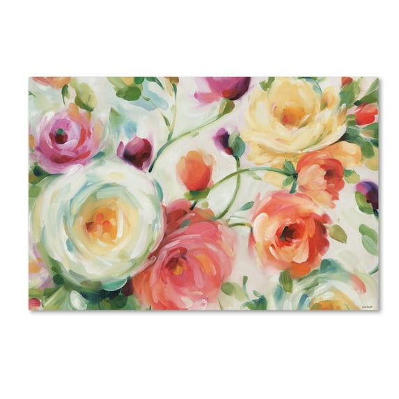 Trademark Fine Art 'Florabundance I' Canvas Art by Lisa Audit