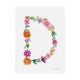 thumbnail image 1 of Trademark Fine Art 'Floral Alphabet Letter IV' Canvas Art by Farida Zaman, 1 of 4
