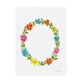 thumbnail image 1 of Trademark Fine Art 'Floral Alphabet Letter XV' Canvas Art by Farida Zaman, 1 of 4