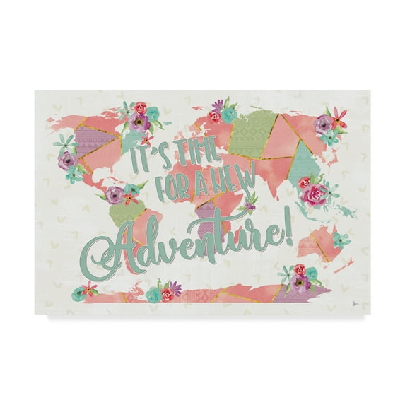 Trademark Fine Art 'Floral Aspect II Color' Canvas Art by Jess Aiken