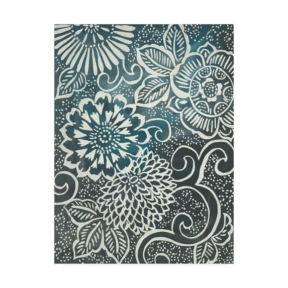 Trademark Fine Art 'Floral Batik II' Canvas Art by Chariklia Zarris