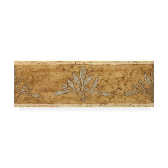 Trademark Fine Art 'Floral Beige Texture' Canvas Art by Pablo Esteban
