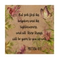 thumbnail image 1 of Trademark Fine Art 'Floral Bible Verse 1' Canvas Art by Jean Plout, 1 of 3