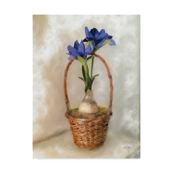 Trademark Fine Art Floral Canvas Art ' Blue Dutch Iris ' by Lois Bryan