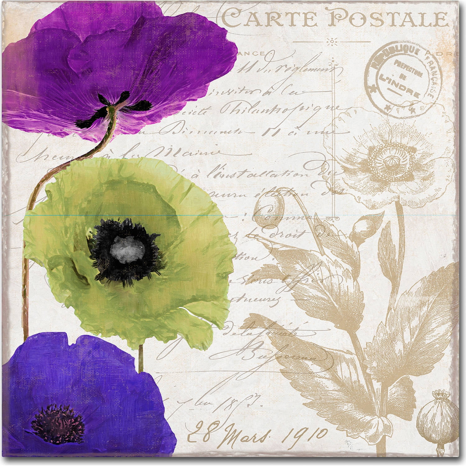 Trademark Fine Art Floral Canvas Art ' Love Notes II ' by Color Bakery