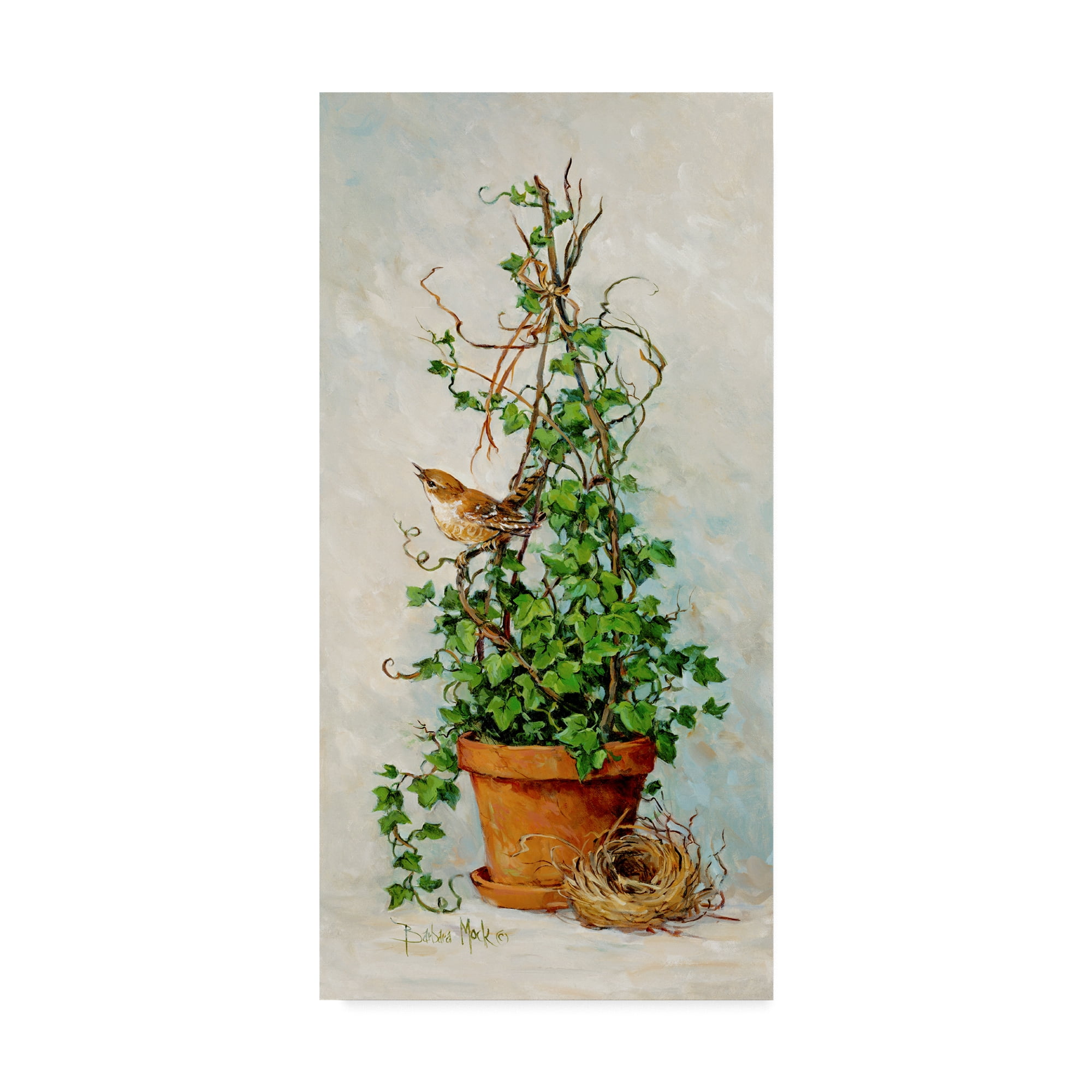 Trademark Fine Art Floral Canvas Art ' Spring Nesting 1 ' by Barbara Mock