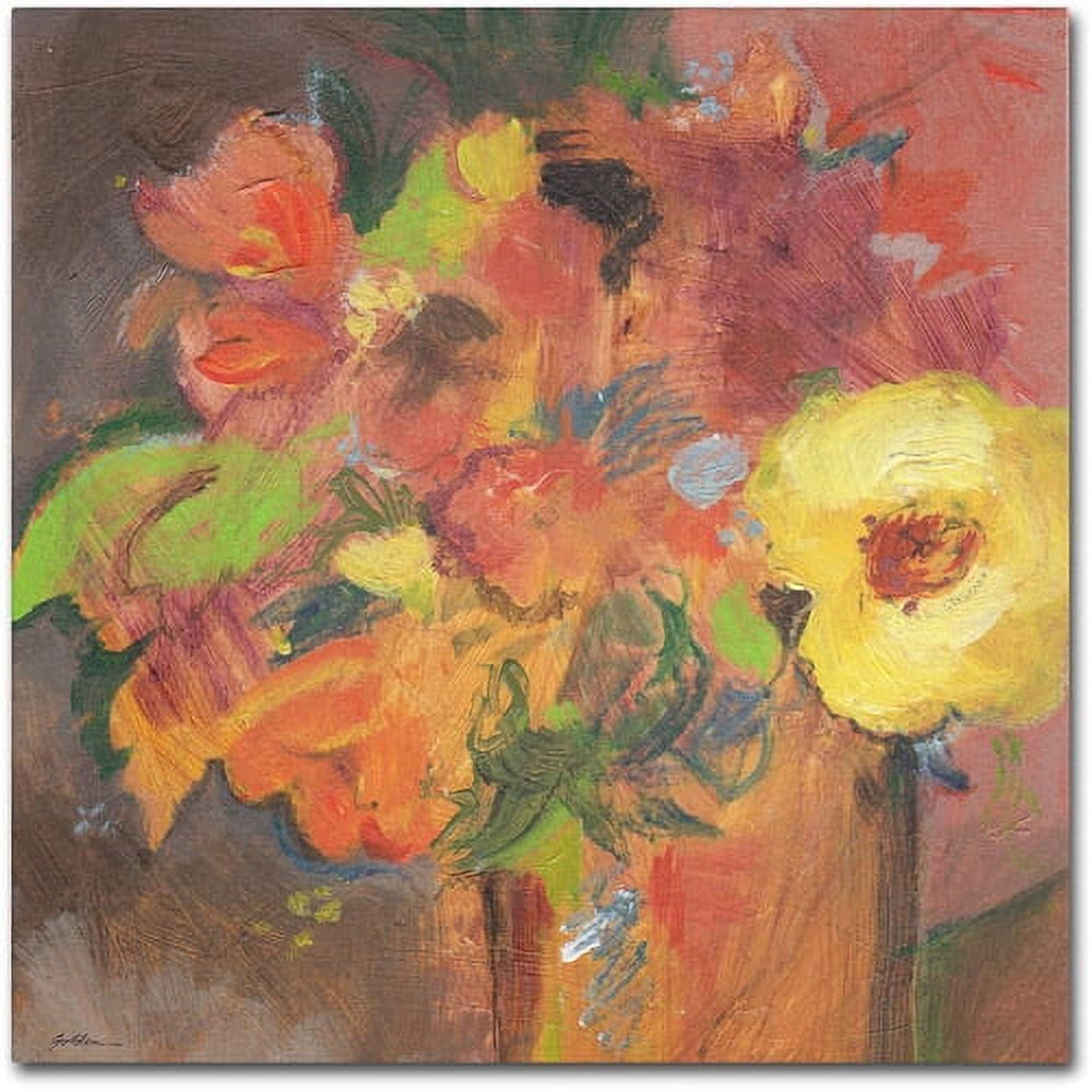 Trademark Fine Art "Floral Expressions" Canvas Art by Sheila Golden