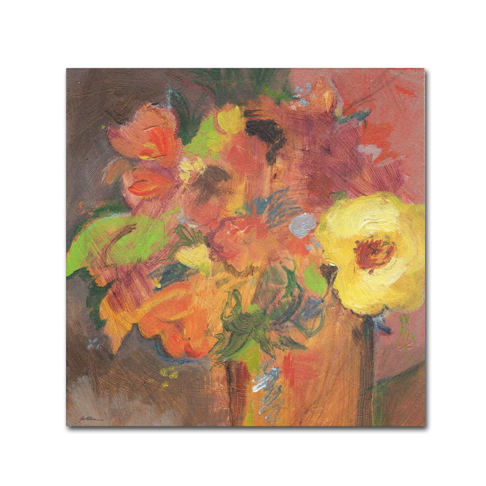 Trademark Fine Art "Floral Expressions" Canvas Art by Sheila Golden