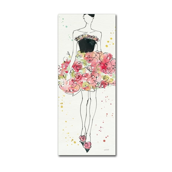 Trademark Fine Art 'Floral Fashion II' Canvas Art by Anne Tavoletti