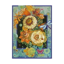 Trademark Fine Art 'Floral Fiesta' Canvas Art by David Galchutt
