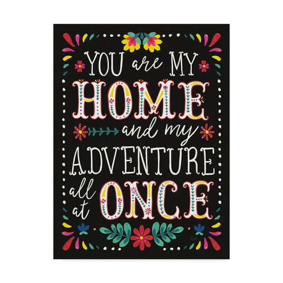 Trademark Fine Art 'Floral Fiesta Inspiration I' Canvas Art by Laura Marshall