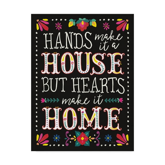 Trademark Fine Art 'Floral Fiesta Inspiration II' Canvas Art by Laura Marshall