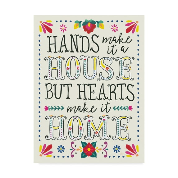 Trademark Fine Art 'Floral Fiesta White Inspiration II' Canvas Art by Laura Marshall