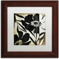 thumbnail image 1 of Trademark Fine Art "Floral Jungle Lines II" Canvas Art by Color Bakery White Matte, Wood Frame, 1 of 4