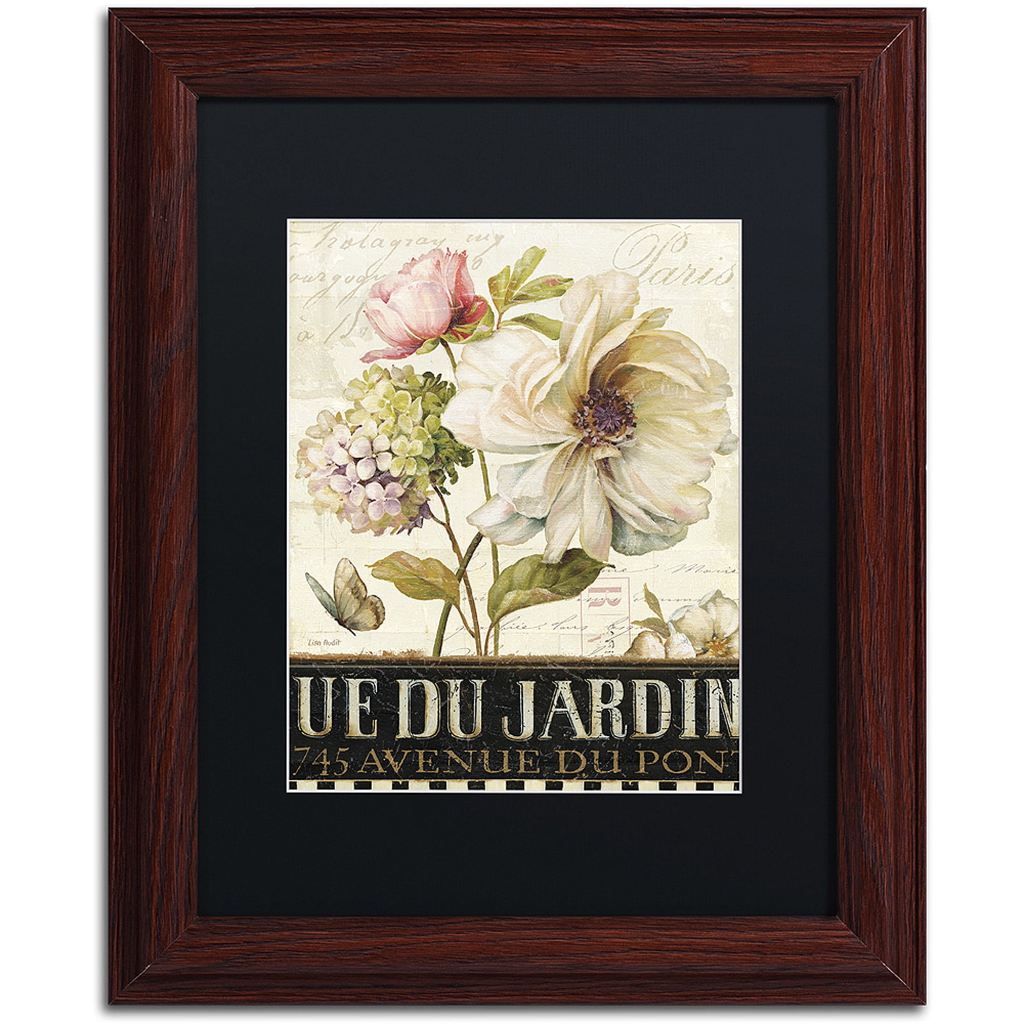 Trademark Fine Art Floral Matted Framed Art ' Marche de Fleurs II ' by Lisa Audit